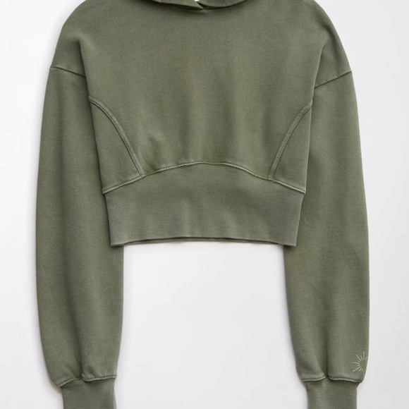 OFFLINE By Aerie Throw-Back Cropped Sweatshirt Sizw XS - Picture 4 of 9